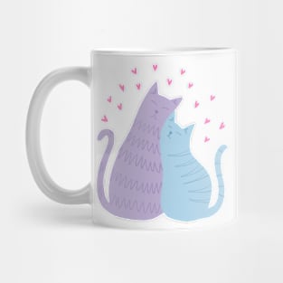 Cuddle Kitties (Purple & Blue) Mug